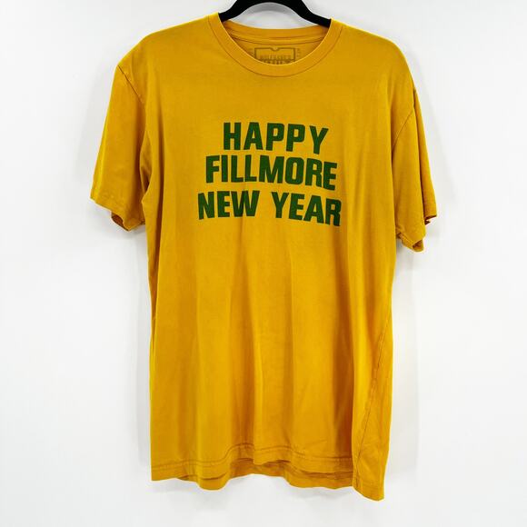 Urban Outfitters‎ Yellow Happy Fillmore Vintage Tee Large - Picture 1 of 5